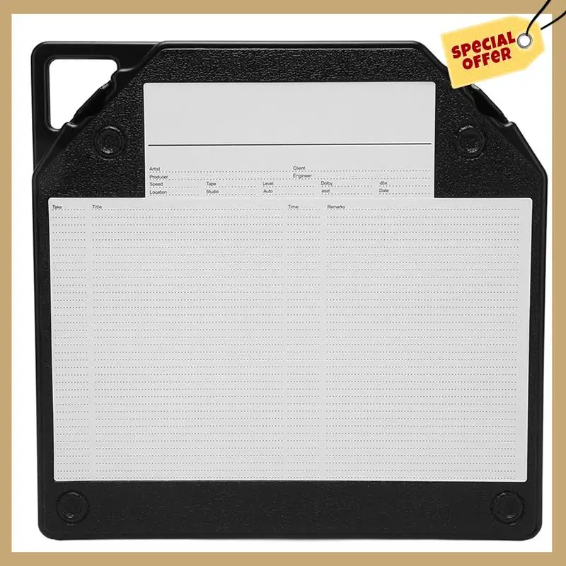 صندوق تخزين بكرة شريطية فارغة من البلاستيك حماية كاملة مفتوحة بكرة تسجيل صندوق محمول لأشرطة الصوت مقاس 10 بوصة باللون الأسود