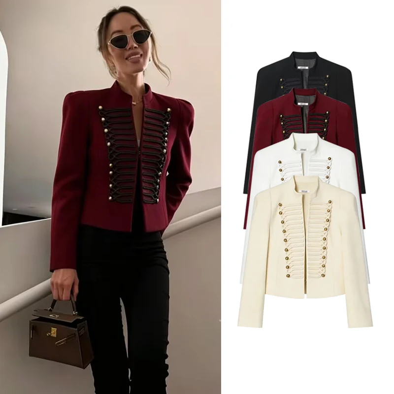 Women's Jackets Autumn 2026 New Fashion Retro Slim Short Elegant Warm Jackets Women's Street Chic Youth Travel Holiday Coats
