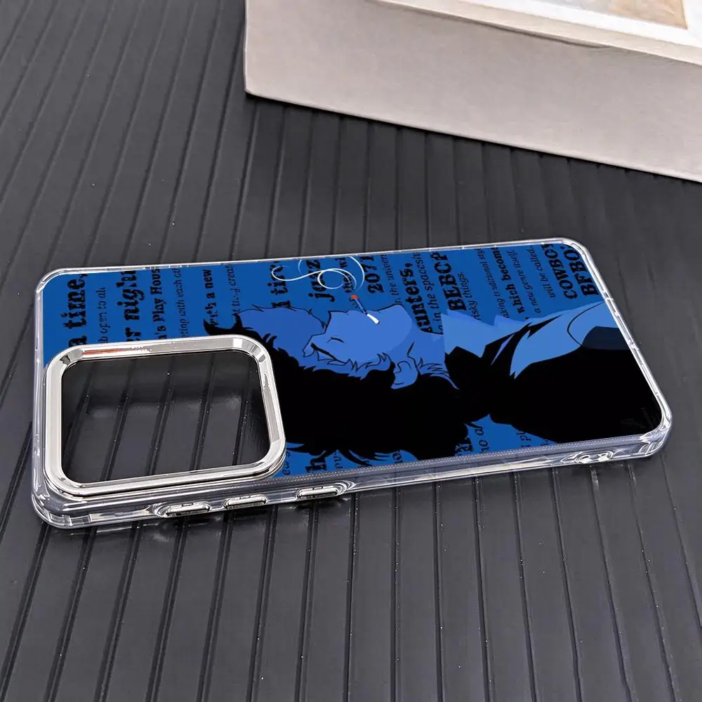 C-Cowboy Bebop Phone Case For Samsung S26 S25 S24 S23 S22 S21 Plus Fe Ultra Electroplated Transparent Soft Shell
