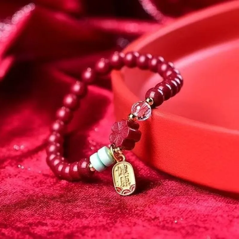 High-Content Purple Gold Sand , Peach Blossom , Design Bracelet