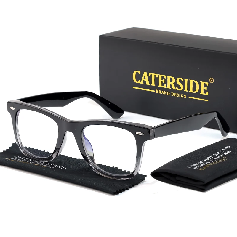 CATERSIDE Mode Herren Brillengestell Markendesign Hochwertige Tr-90 Rahmen Damen Anti Blaues Licht Computerbrille – Detail 10