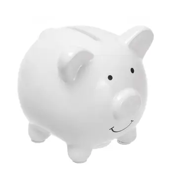 Roztomilé keramické prasátko, kreslené zvíře, úsporný hrnec na peníze, dekorativní mincová nádoba, dětská úložná banka na peníze, dárek pro 8 nejlepší prodej velké keramické prasátko - №4