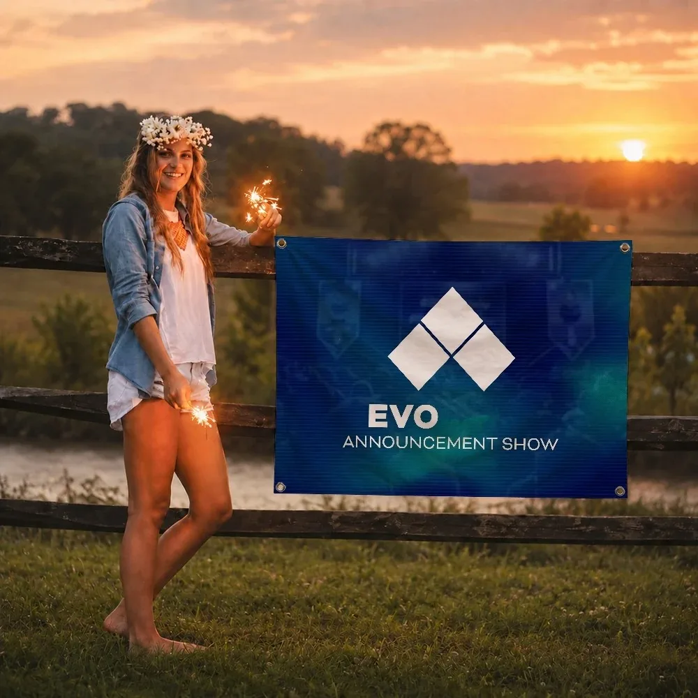 EVO E-Evolution Championship Series flag Decoration Outdoor Picnic Party Art Hanging Home Camping Party Banner
