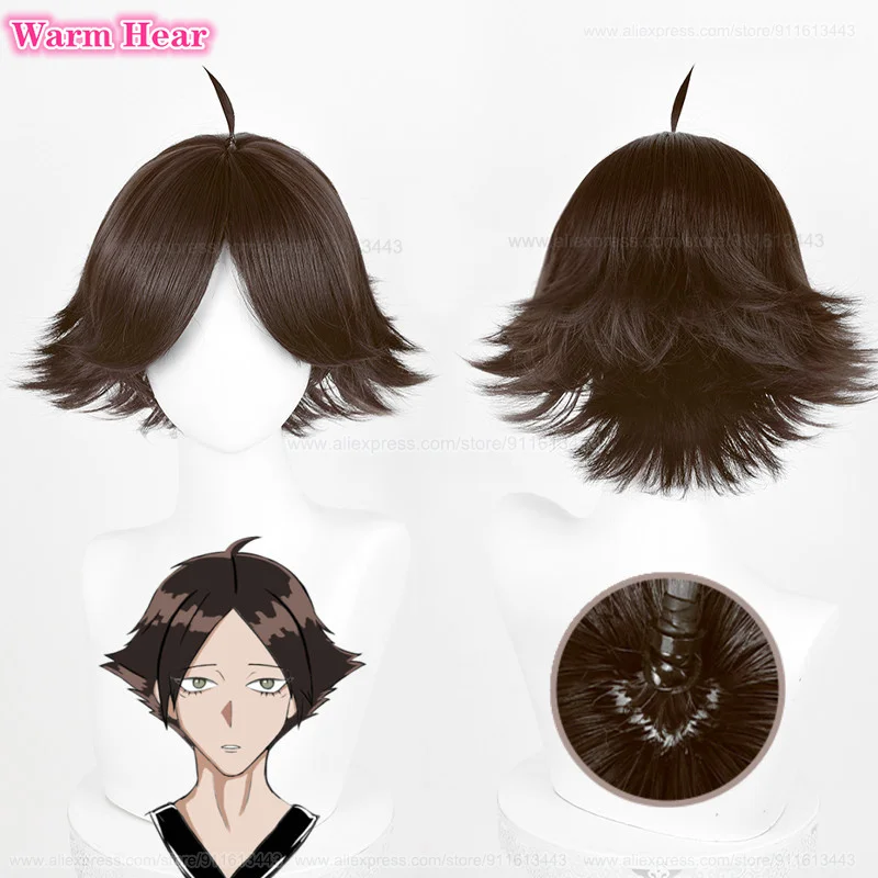

High Quality Rintaro Suna Cosplay Wig Anime Short 30cm Brown Wig Heat Resistant Synthetic Hair Halloween Party Wigs + A Wig Cap