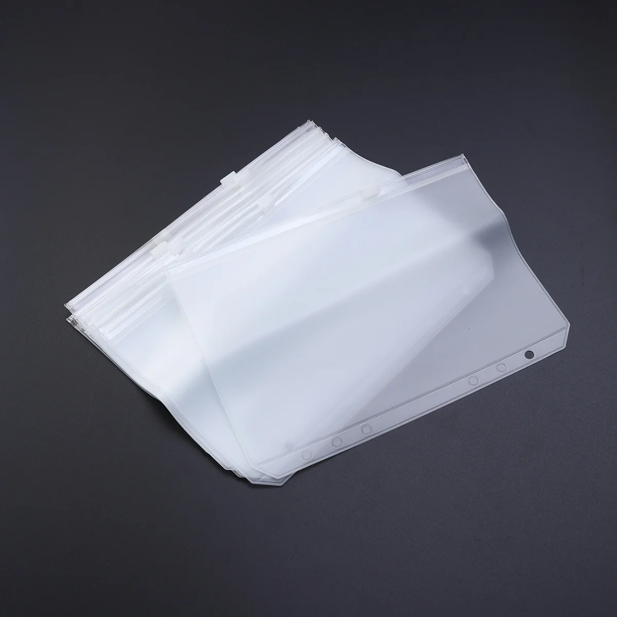 

10 шт., сумка на молнии формата А5, прозрачная многоразовая сумка для хранения документов, карт, монет, путешествий, офиса, школьная папка-органайзер, бумага A5