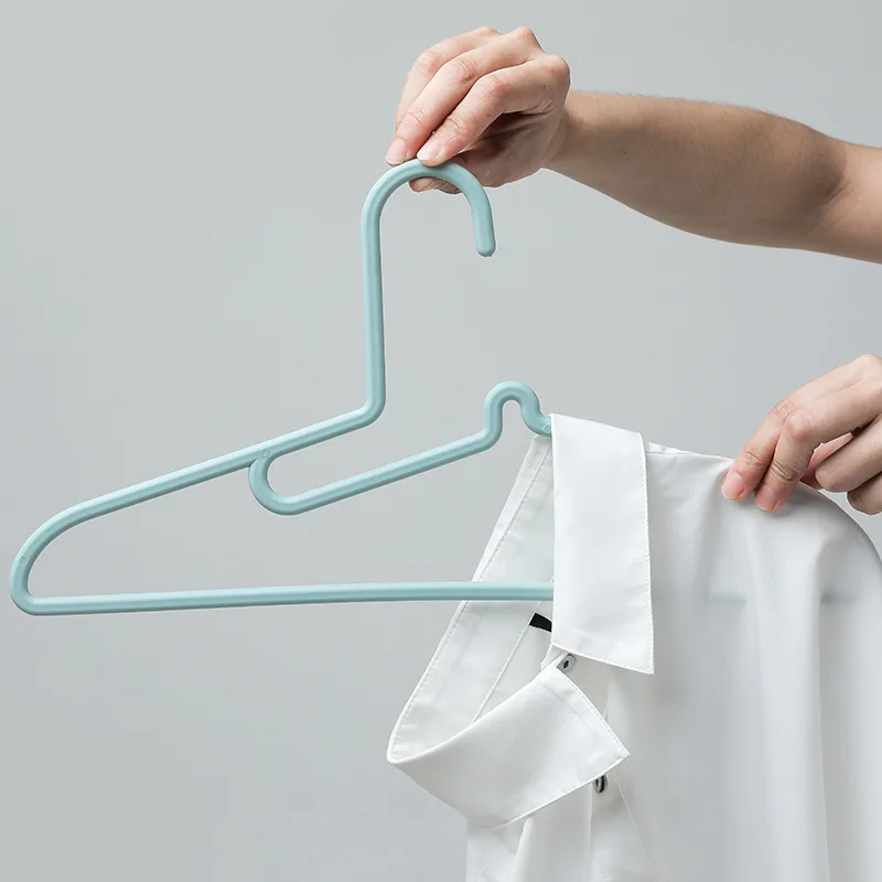 10pcs Clothes Rack Non-slip Thicker Models of Coat Props Home Hanger Dormitory Bedroom Wet Dry Dual-use