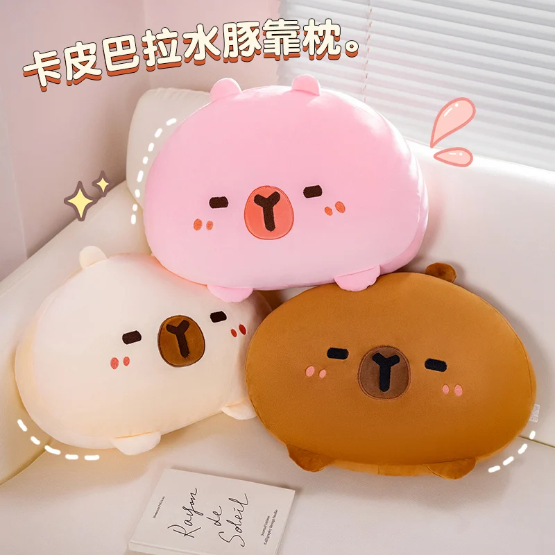 หมอนตุ๊กตายัดนุ่นน่ารักๆการ์ตูนสัตว์ plushie นุ่มฟูนุ่ม bantal Kursi รองรับด้านหลัง