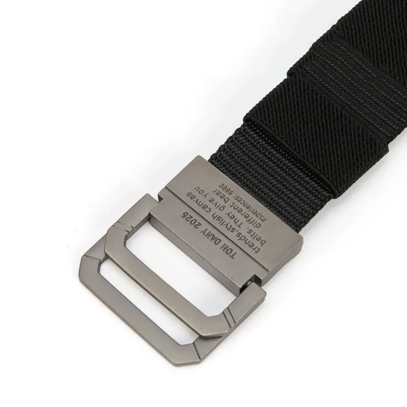 2025 Men Belt Nylon Webbing Fabric Tactical Army Canvas Casual Fashion Luxury Designer Jeans Belt for Men Military Sports Strap