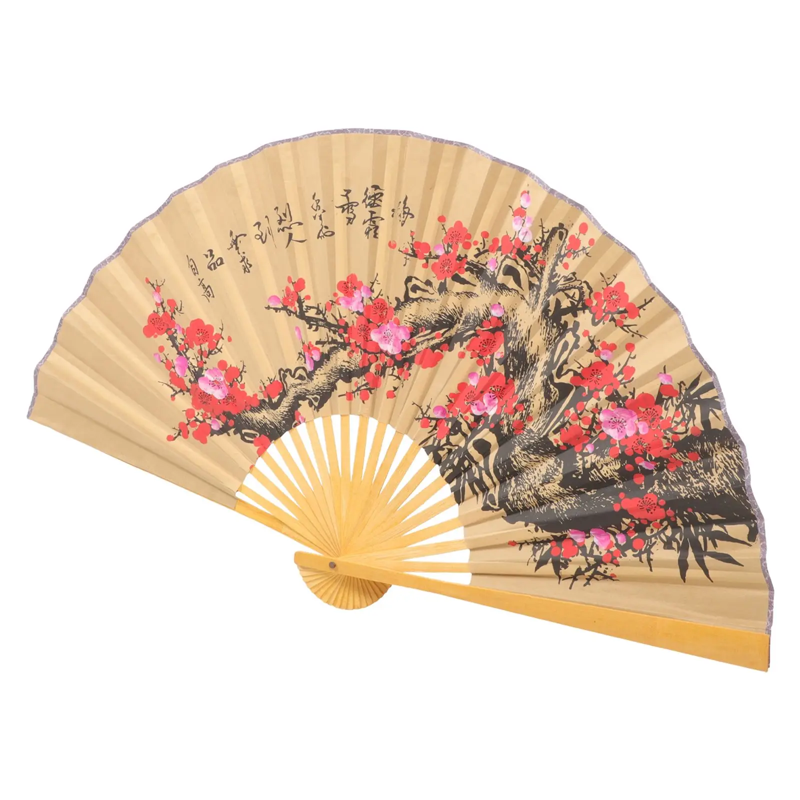

Giant 0 5x0 9m Chinese Style Hanging Fan Wall Decor Paper Home Fans for Weddings Celebration Folding Fans Craft Fan