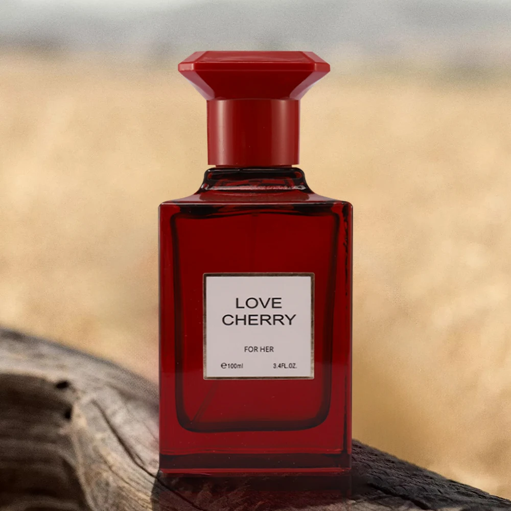 Spray Eau De Toilette para hombre de 3,4 Oz - Perfume picante ámbar para hombre - Con cereza negra, licor de cereza y almendra amarga - Pe medio