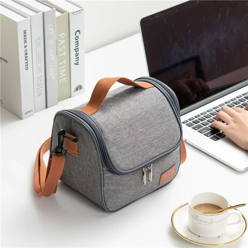 Korean Portable Insulation Bag Work Meal Bag Waterproof Handbag Aluminum Foil Thickened Lunch Box Bag Fresh-keeping Picnic Bag