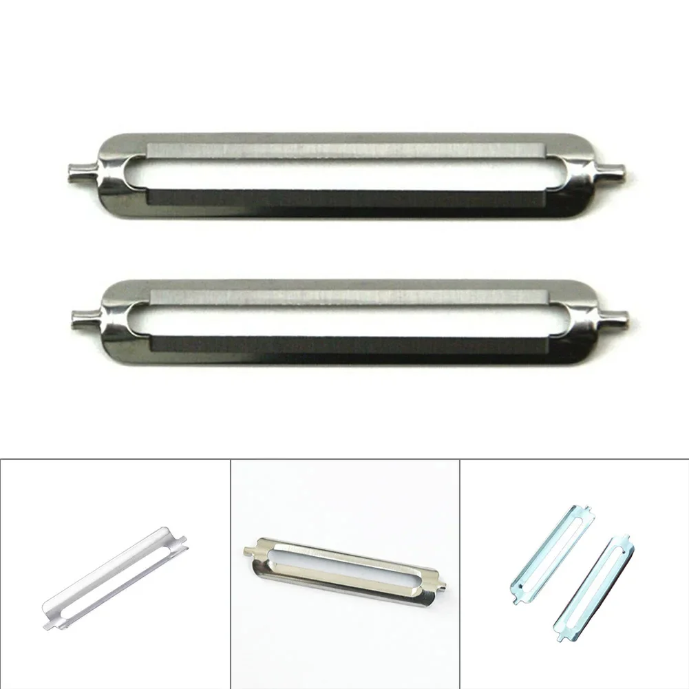 2pcs 55 มม.สแตนเลสสตีลด้านเดียวใบมีดแบน Multifunctional Peeling Blade สําหรับมันฝรั่งผักผลไม้ Peelers