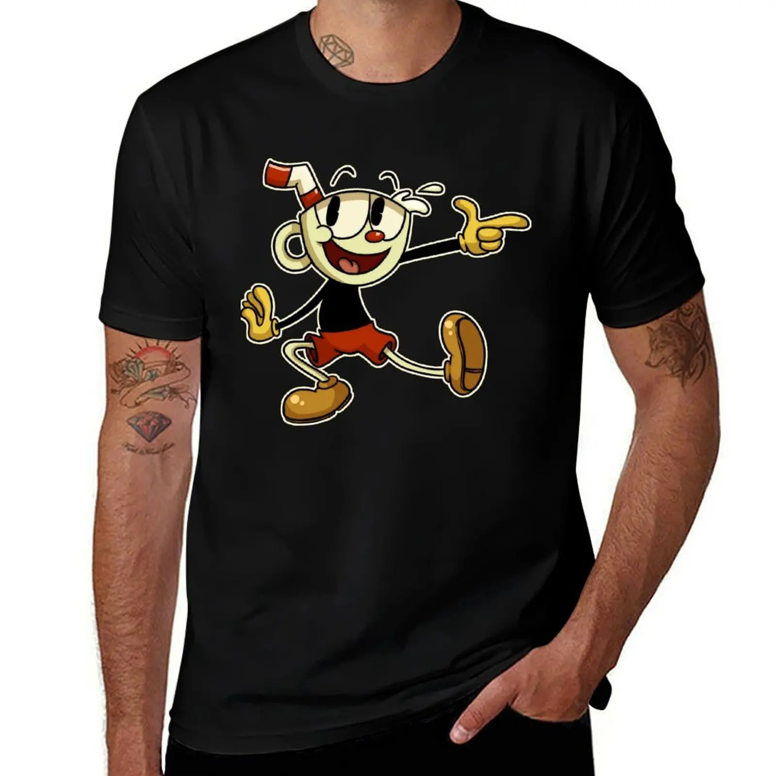 

Cuphead , cuphead, cuphead and mugman, cuphead game, cagney carnation, cagney carnati T-Shirt man t shirt cotton T-Shirt