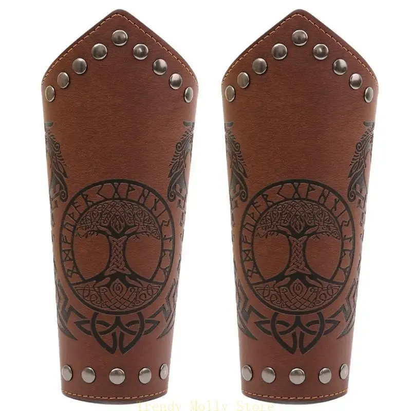 

N5KB Middle Ages Totems Wristband Perfect for Costume Parties Gatherings