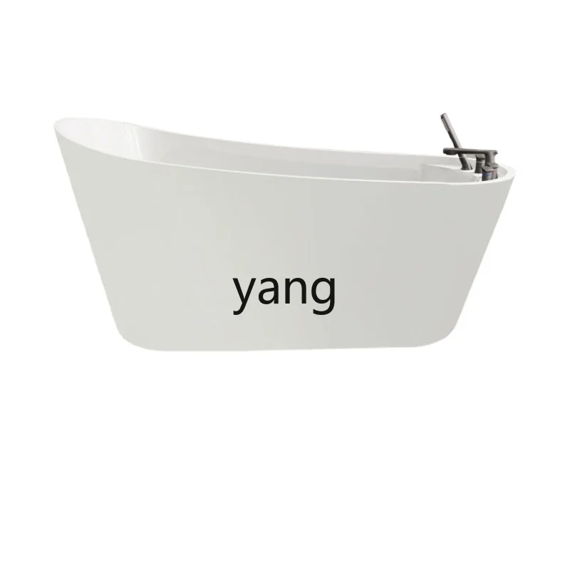 Yjq Independent Bathtub Household Adult Acrylic Double Bath Tub Hotel Homestay Large Bathtub