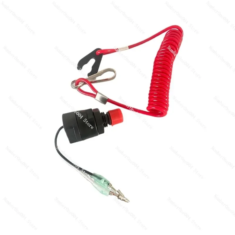 Suitable for Outboard Kill Switch Emergency Stop Lanyard Button for Remote Control Box