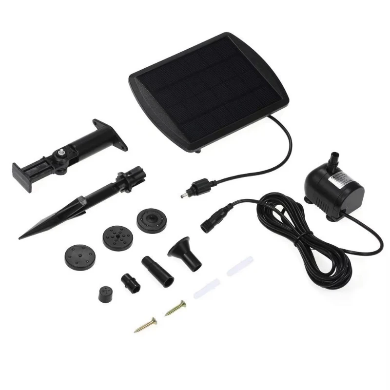 Smart Solar Power Kit Mini Portable Fountain Garden Outdoor Accessible Multi-nozzle Automatic Water Pump Fast Delivery