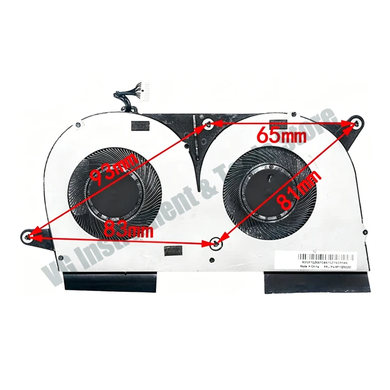 Compatible Laptop Cooling Fan BAPB1307R5HY001 for ThinkPad T14p, DC 5V 0.50A, with 10-pin 9-wire connector