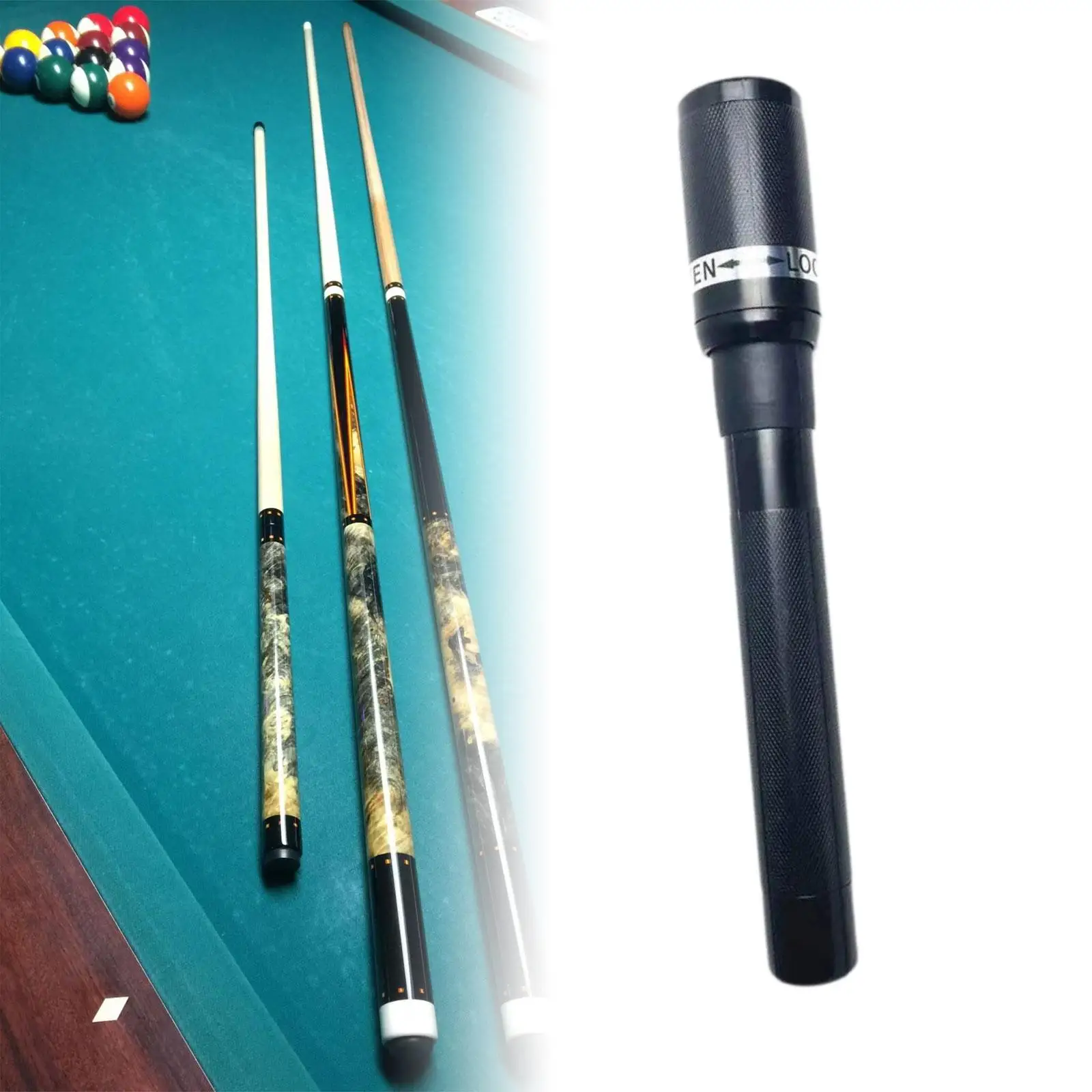 

Snooker Cue Extension, Comfortable Grip Portable Billiard Stick Lengthening Handle for 9 Balls
