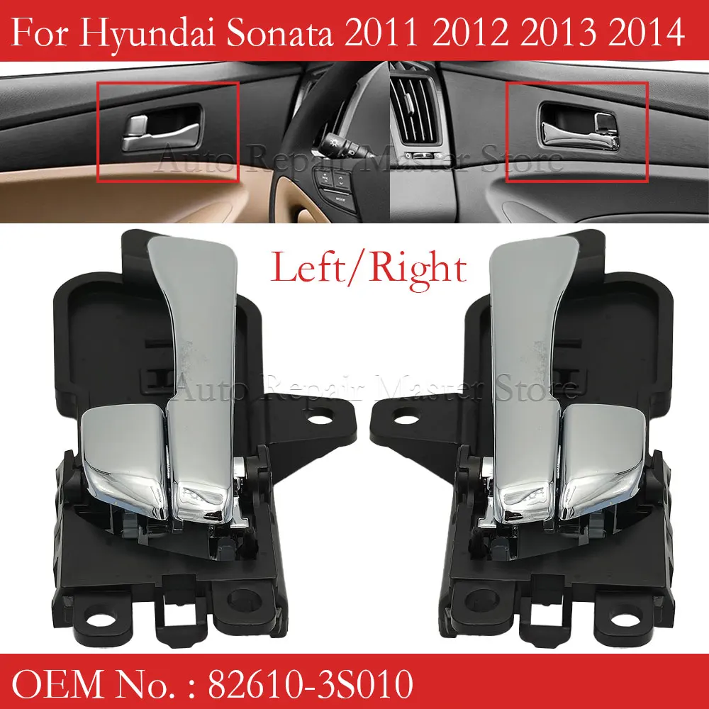 Car Interior Inside Inner Door Handle Left Right for Hyundai Sonata 2011 2012 2013 2014 82610-3S010 82620-3S010