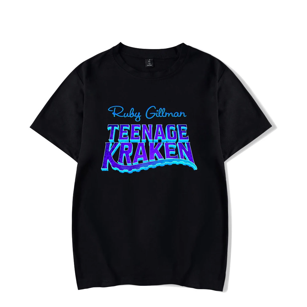 

2026 Ruby Gillman Teenage Kraken Movie T-shirt Crewneck Short Sleeve Harajuku Streetwear American Cartoon Women Men's Clothes