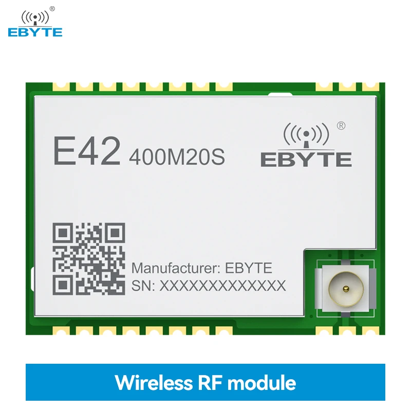 Wireless Module 433/470MHz EBYTE E42-400M20S 20dBm IPEX Stamp Hole 2.5KM RF Transceiver Remote Control Module Small Size