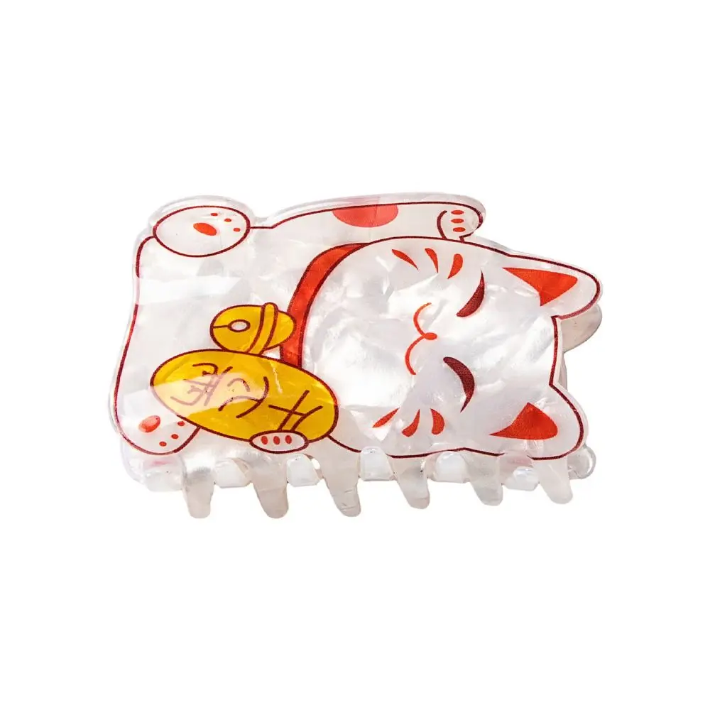 

Cute Fish Cat Hair Claw Letter Acetate Acetate Hair Clip Attract Luck Japanese Style Animal Shark Clip Wash Face