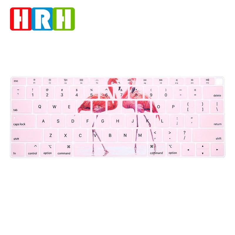 

HRH Stylish Design English Language Silicone Keyboard Cover Skin Protector For MacBook New Air 13 A1932 (2018 Release)