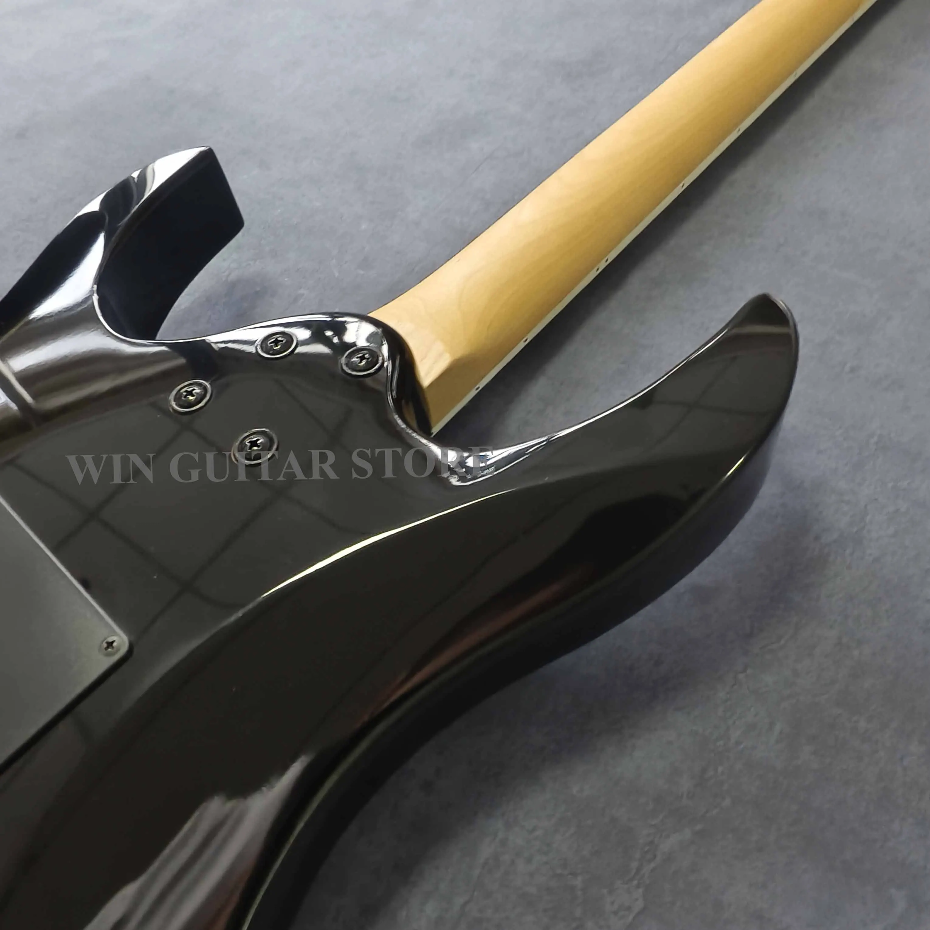 กีตาร์ไฟฟ้าส่วนบุคคลพร้อมปิ๊กอัพเอสเอส ฮาร์ดแวร์ฟลอยด์คอไม้เมเปิล 6 สายของขวัญคริสต์มาสจัดส่งฟรี