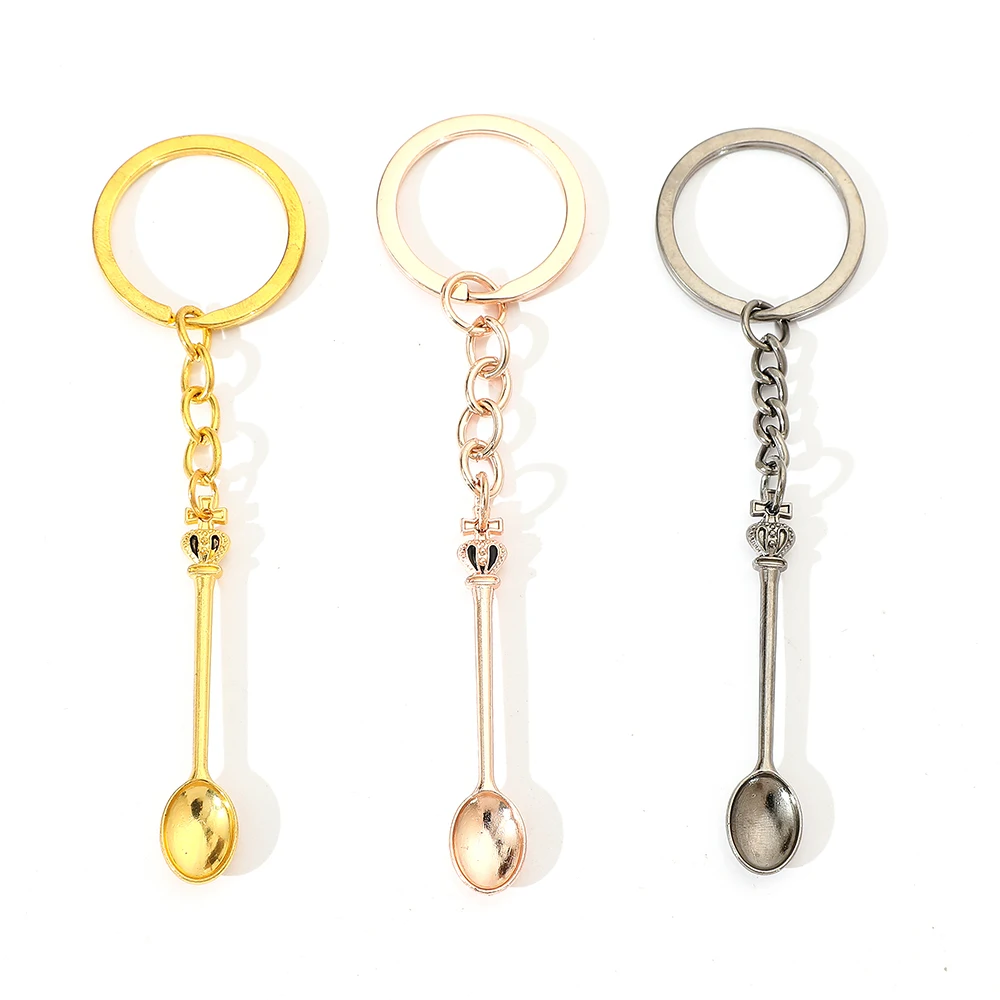 

Creative Mini Crowns Spoon Necklace Vintage Mini Teaspoon Pendant Necklaces Jewelry Necklace Gifts