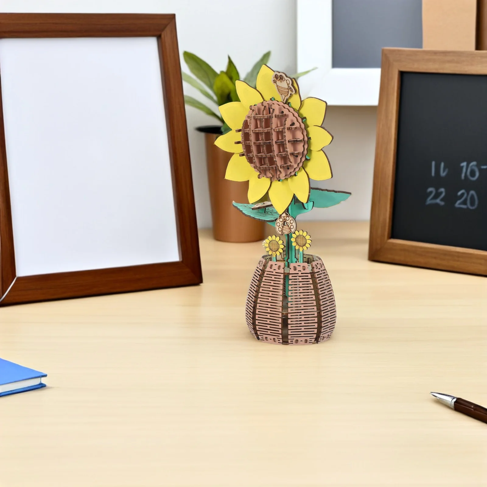 

Creative Wooden Jigsaw Flower Bouquet DIY Craft Kit Unique Handmade Gift Idea for Women Home Decor Wooden Puzzle Set