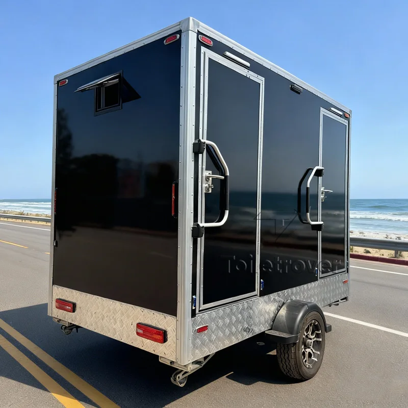 

New Design Vip Mobile Toilet Trailer Luxury Portable Bathroom Trailer Luxury Restroom Trailer with Air Conditioner
