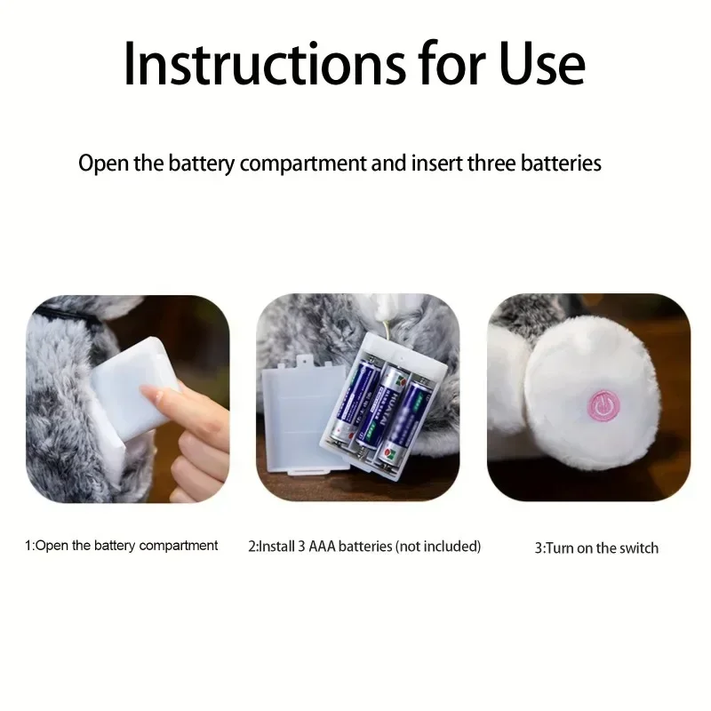 تضيء كلب الهاسكي المحشو الحيوان لينة متوهجة أفخم لعبة جرو مع أضواء ليلية LED سحرية هدية عيد ميلاد للأطفال الصغار