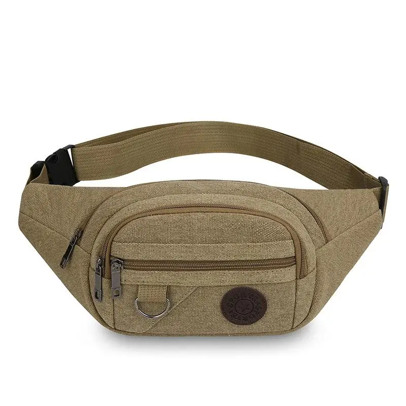 Lässige Canvas-Gürteltasche Hüfttasche Handytasche Bananentasche Bauchtasche für Herren – Detail 7