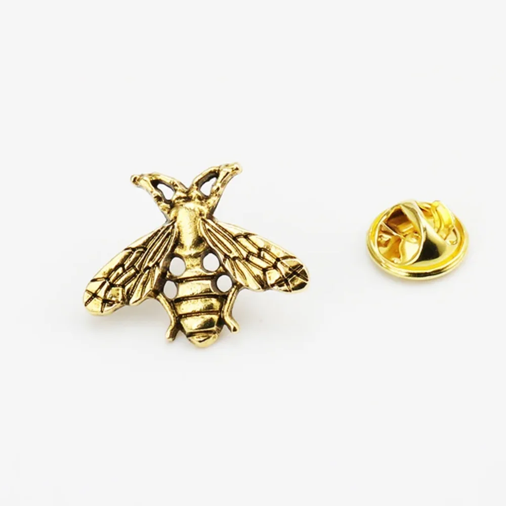 Delicate Bee Unisex Pin Ladies' Leading Flower Trendy Bee Decoration Suit Lapel Pins Insect Brooch Three-dimensional Accessory