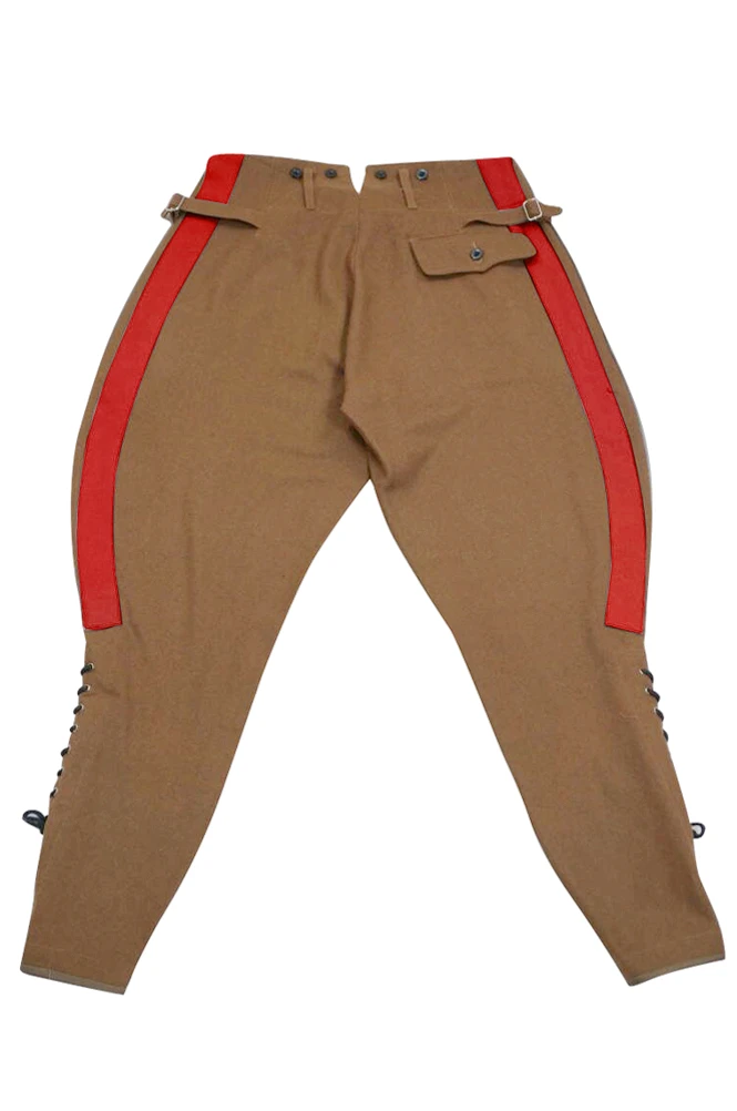 GUWL-001-pantalones de lana marrón para hombre, calzas militares alemanes, WWII