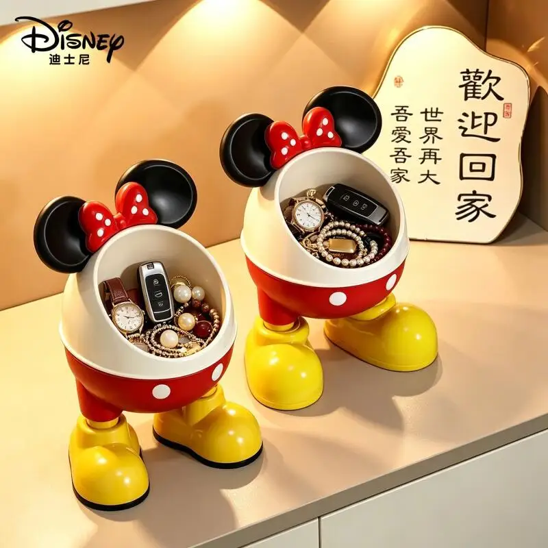 Disney Genuine Mickey Home Entrance Key Storage Box Cute Cartoon Ornament Living Room Desktop Decoration