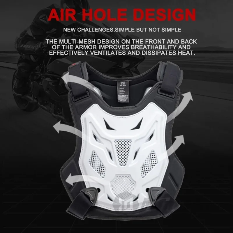 

Motocross Body Armor Motorcycle Jacket Motocross Moto Vest Back Chest Protector Off-Road Dirt Bike Protective Gear
