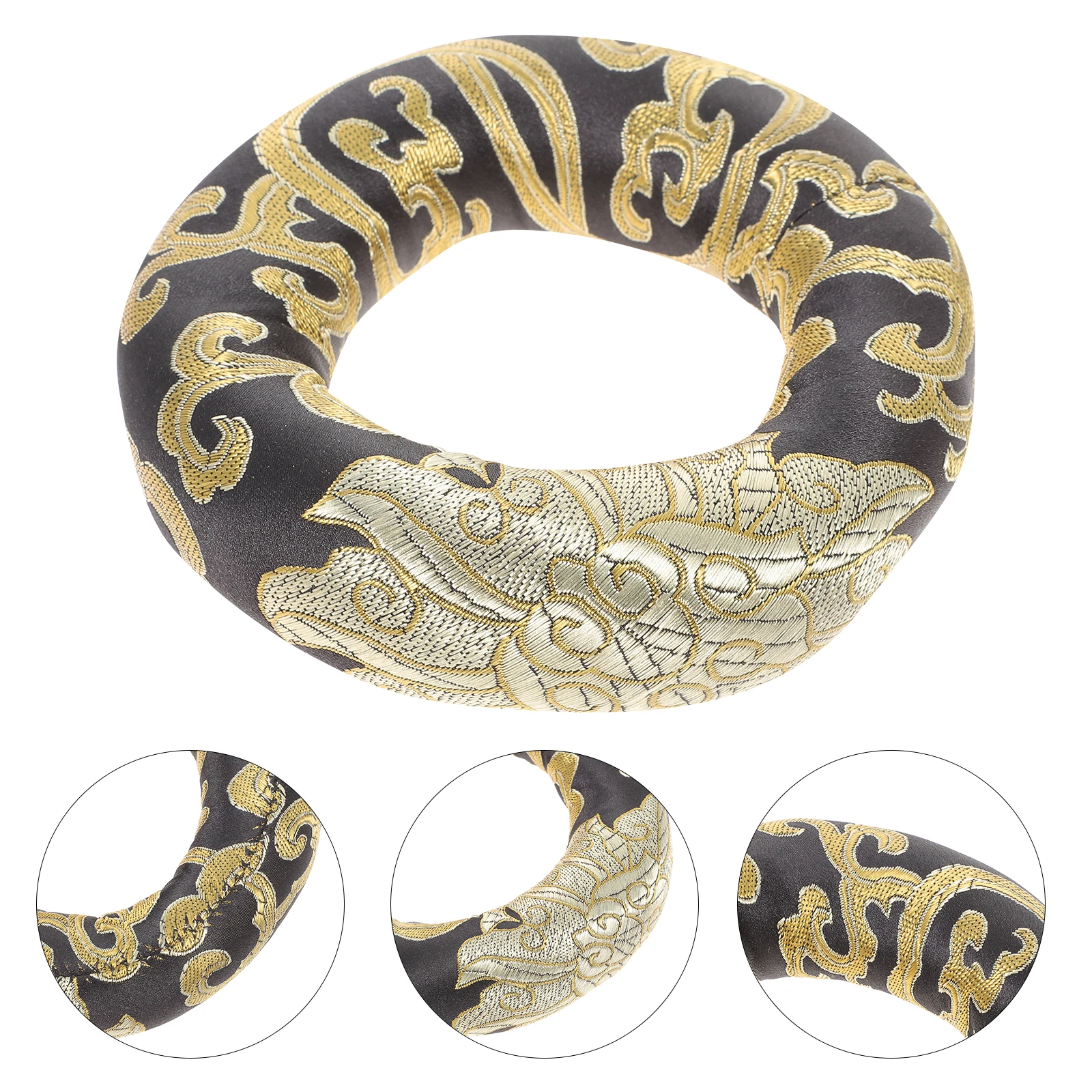 

Buddha Sound Bowl Cushion Singing Meditation Cushions Mats Bath Instruments Bottom Tub