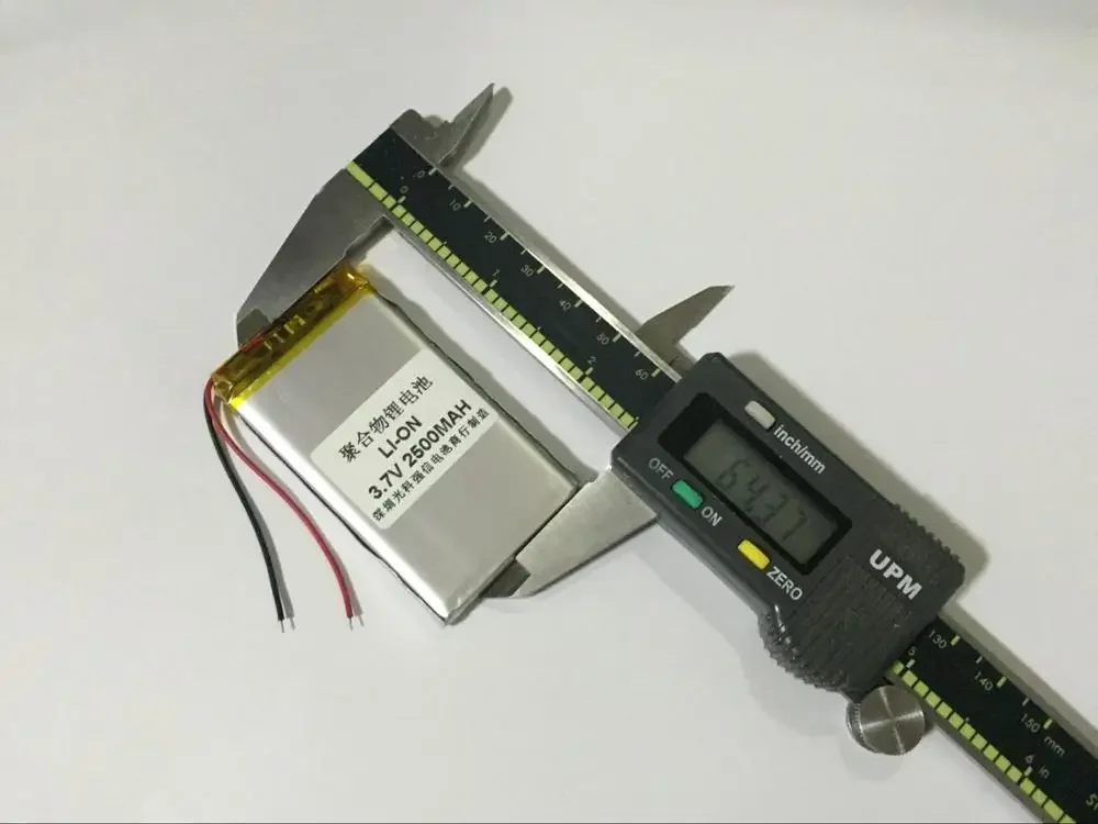 New full capacity 3.7V polymer lithium battery 553565 2500MAH GPS walkie talkie / equipment / Mini