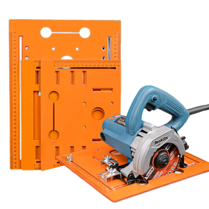 1Pcs Circular Saw Guide Rail Bottom Plate Adjustable Cutting Machine Handheld Saw Backing Mountain Woodworking Bench Accessories