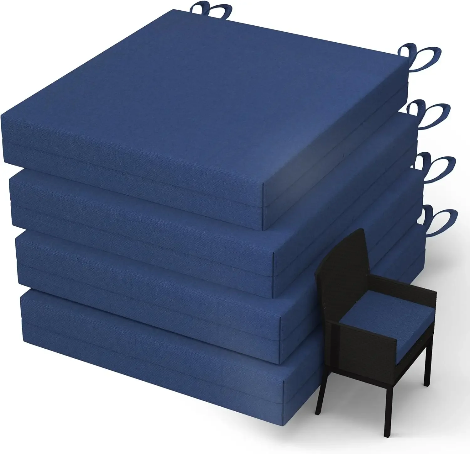 

Outdoor Cushions for Patio Furniture Set of 4, 18.5 x 16 x 3 Waterproof Seat Cushions Thick Chair Pads for Garden, Patio, Dining