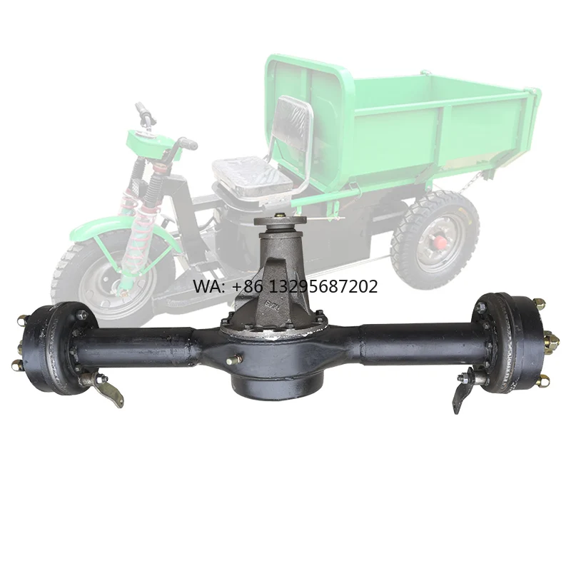 

80 см, 2 тонны, 160 мм, задний мост с тормозным барабаном и приводным валом, с дифференциалом 9:40, для самостоятельной сборки, без двигателя