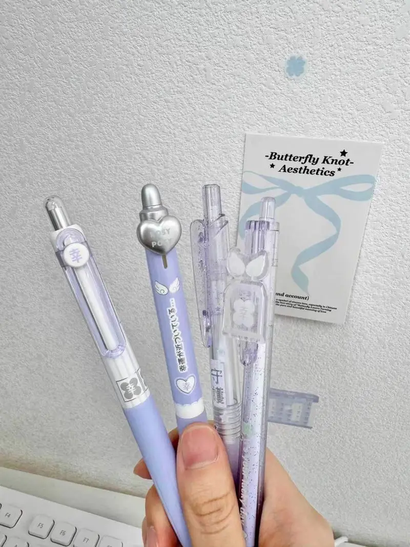 تميمة صيفية لا نهاية لها باللون الأرجواني الفاتح ROSYPOSY 0.5 قلم جل Ins أداة كتابة معطرة سريعة الجفاف #6