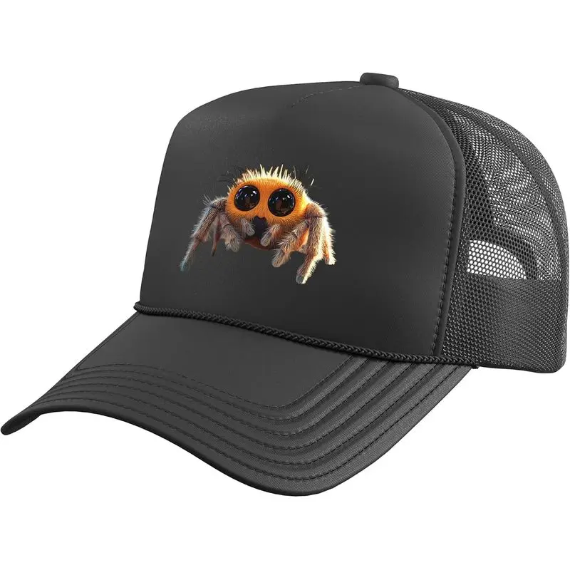 Spider Regal Jumping Spider Tarantula Arachnophile Arachnids Trucker Hat with Adjustable Mesh Back