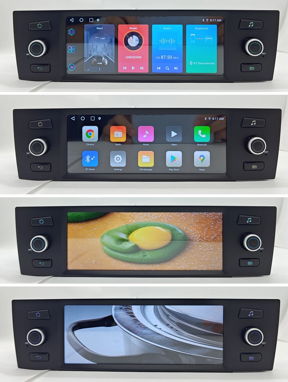 Kabelloses CarPlay Android Auto Autoradio für BMW 1er 3er E81 E82 E87 E88 E90 E91 E92 E93 Multimedia-System Autoradio CD – Detail 5