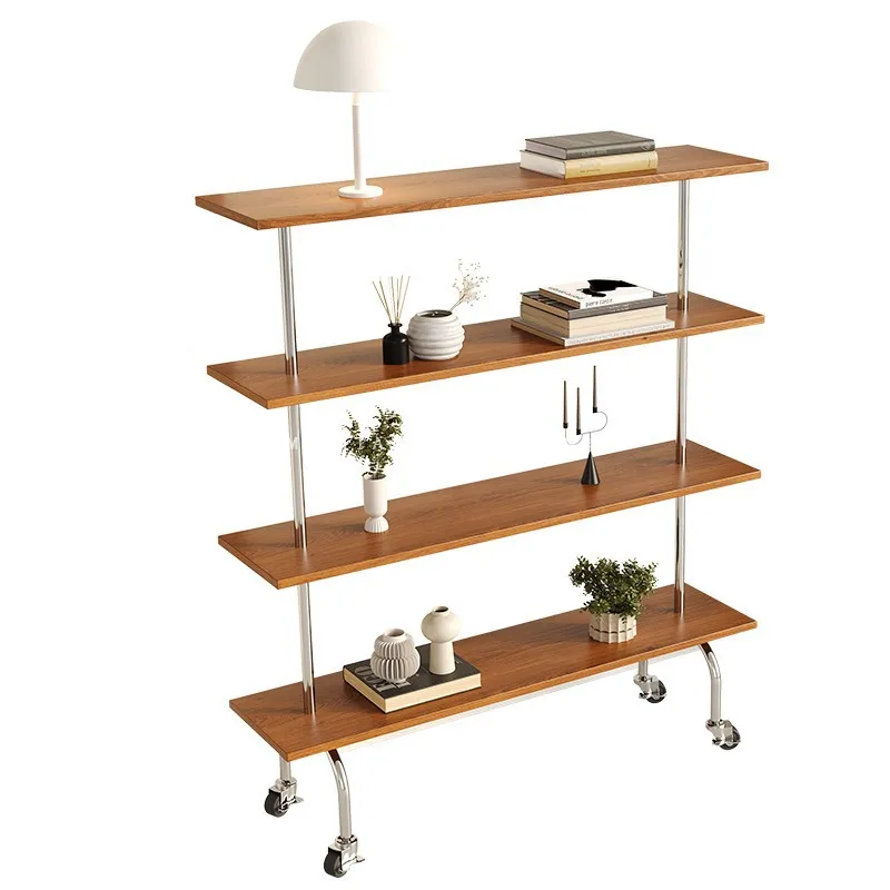 

Display stand Floor storage Island rack Movable female