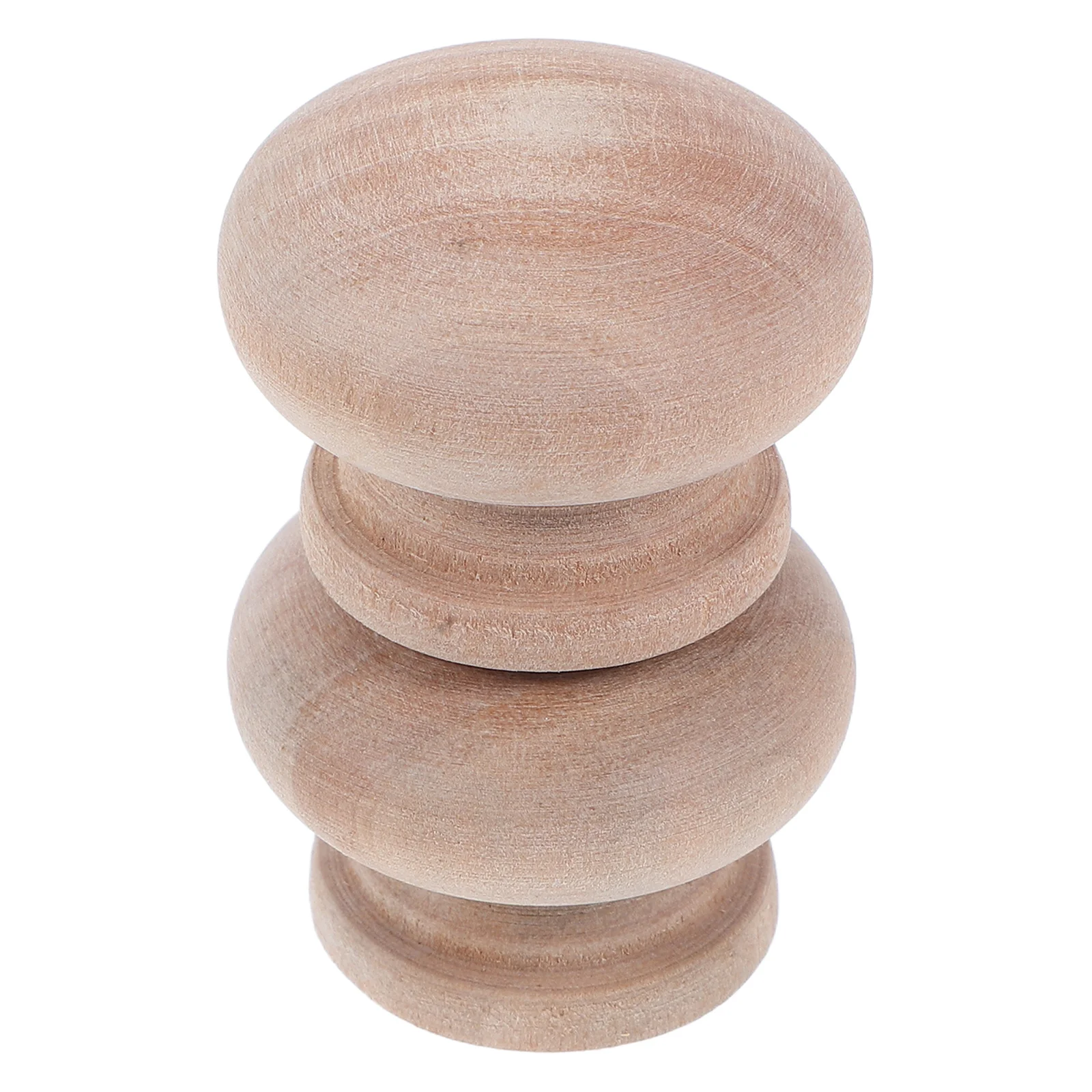 

2Pcs Natural Wood Round Pulls Mushroom Shape Single Hole Drawer Handles Vintage Cabinet Knobs for Wardrobe Dresser Closet