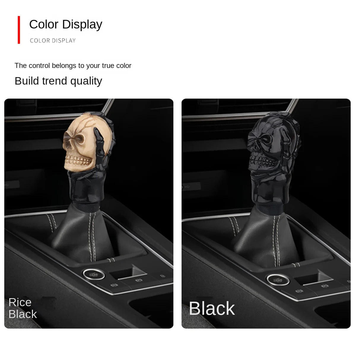 Arenbel Skull Shifter Knobs Car Racing Gear Lever Stick Skeleton Shift Handle Fit Most Manual Automatic Vehicles