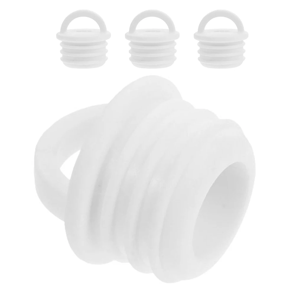 

4pcs Mop Bucket Accessories Rubber Stopper Tub Sink Drain Bathtub White Bathroom Stoppers Water Control